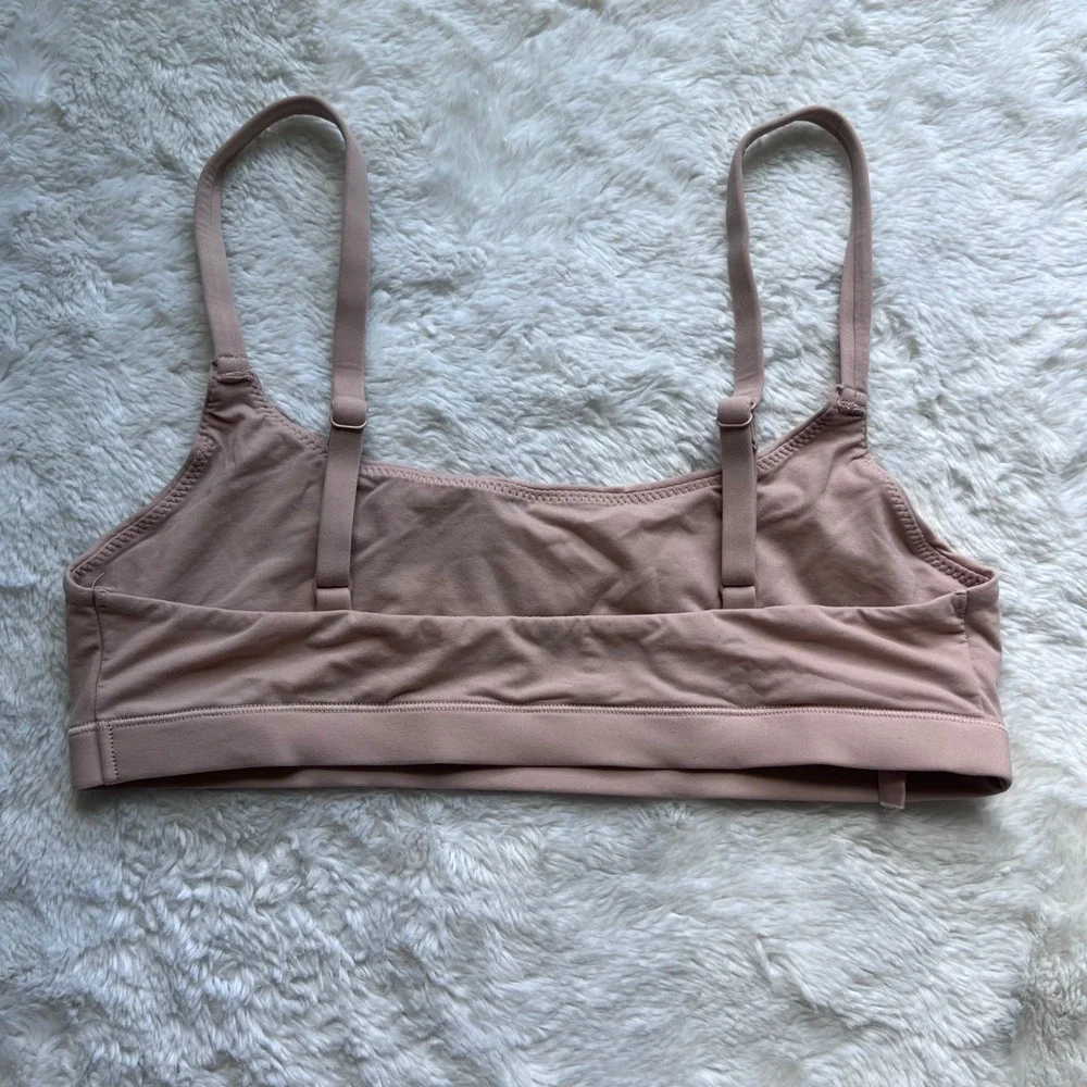 Skims Fits Everybody Scoop Bralette Clay Size Small Adjustable Straps NWOT